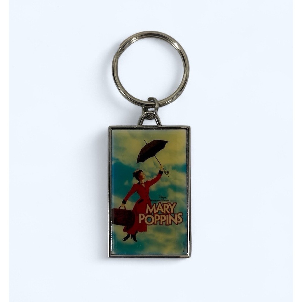 Silver Tone Mary Poppins Disney Cover Key Chain